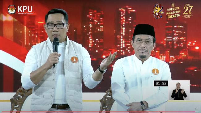 Pernyataan Lengkap RK di Sesi Penutup Debat Perdana Pilgub Jakarta