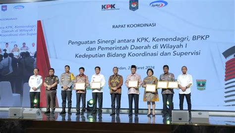 Rakor Penguatan Sinergi Pemberantasan Korupsi Oleh KPK Bersama Pemerintah Daerah